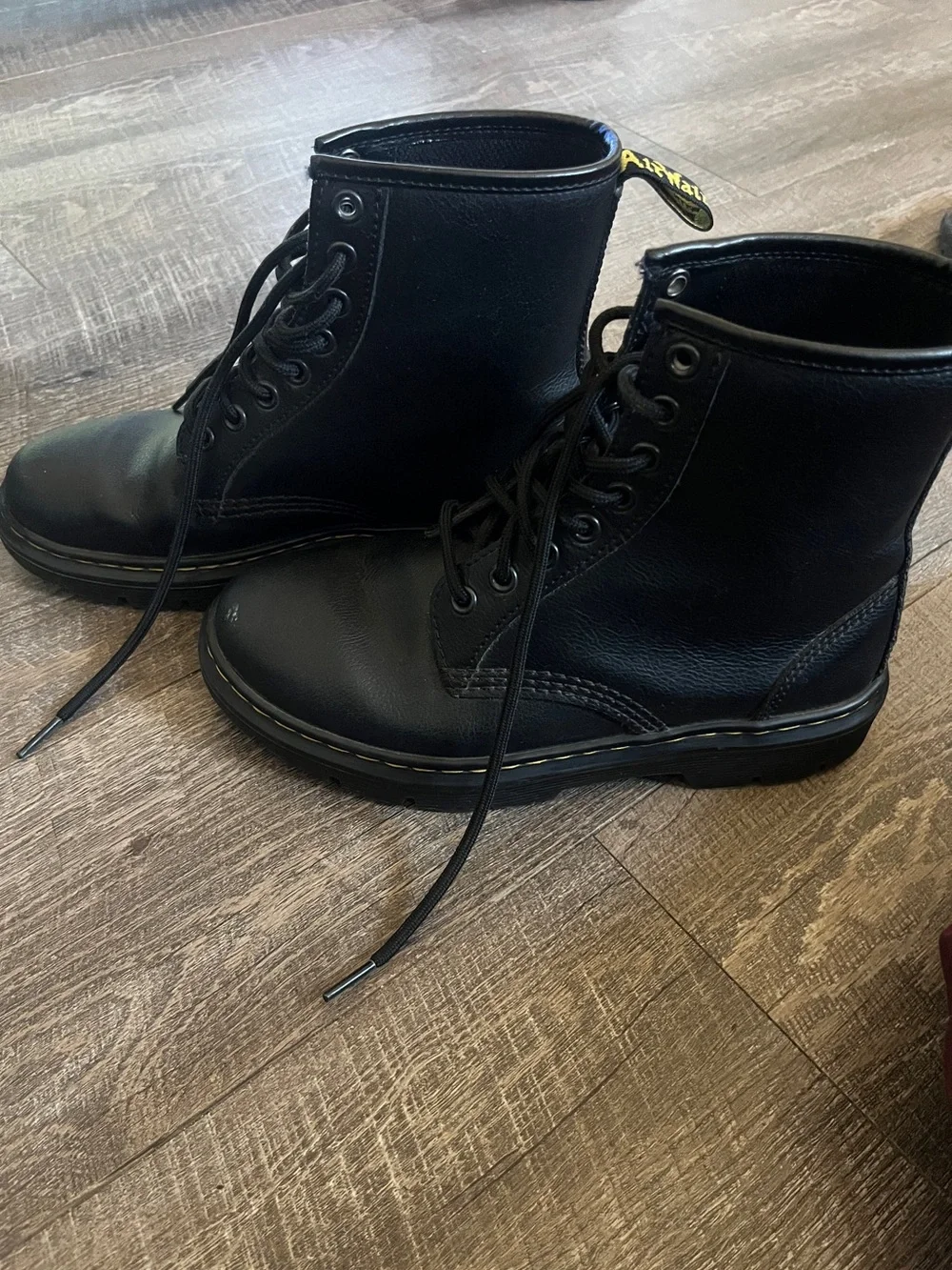 Dr. Martens Black Leather Lace-Up Ankle Boots